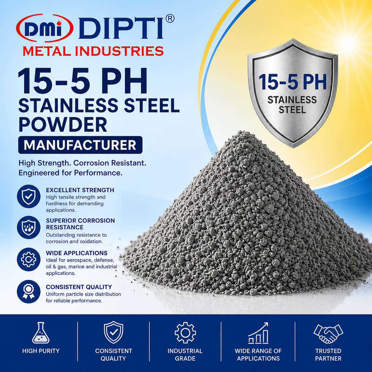 15-5 PH Stainless Steel Powder Stockiest Mumbai India