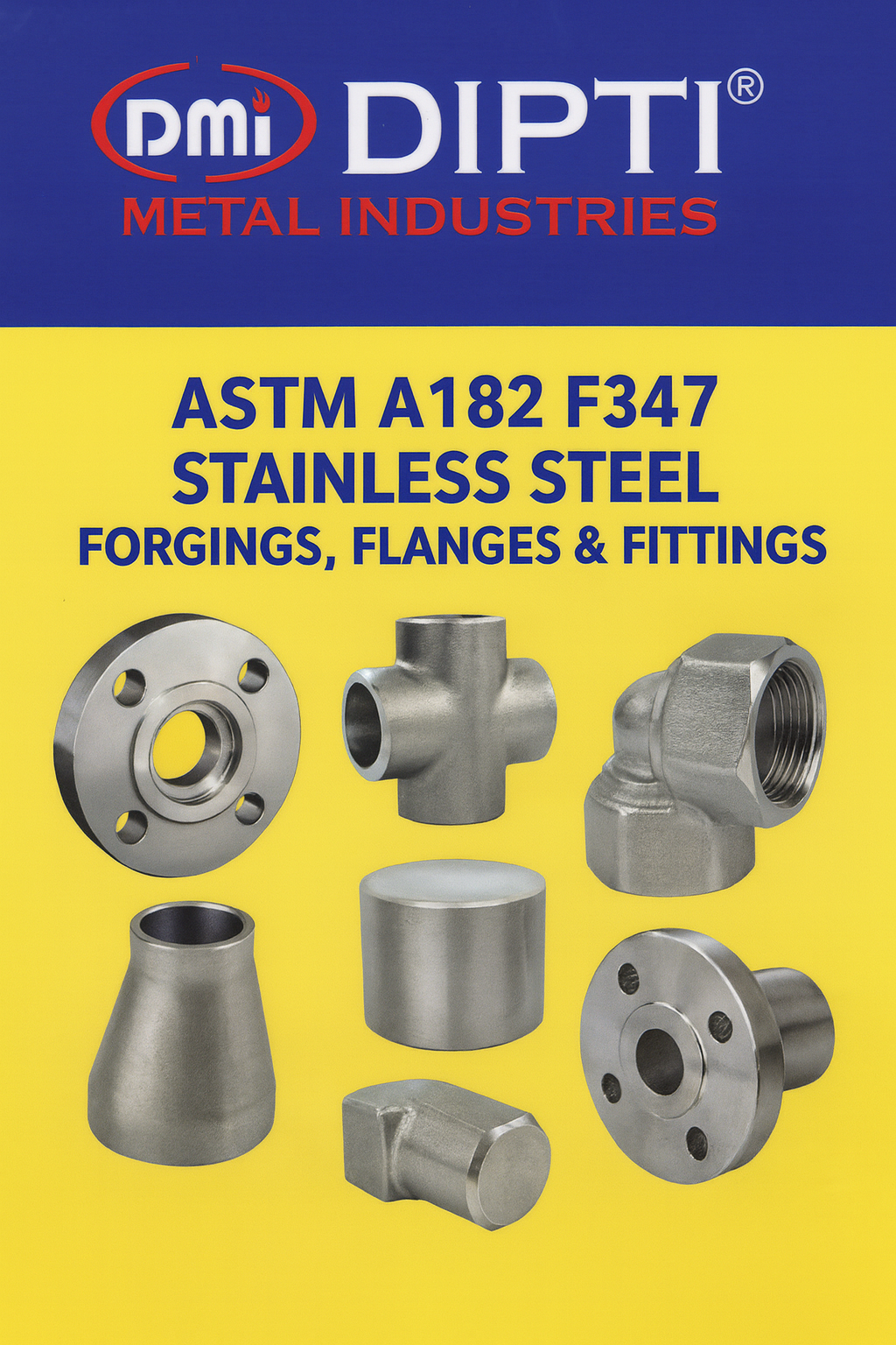ASTM A182 F347 Stainless Steel Flanges and Fittings