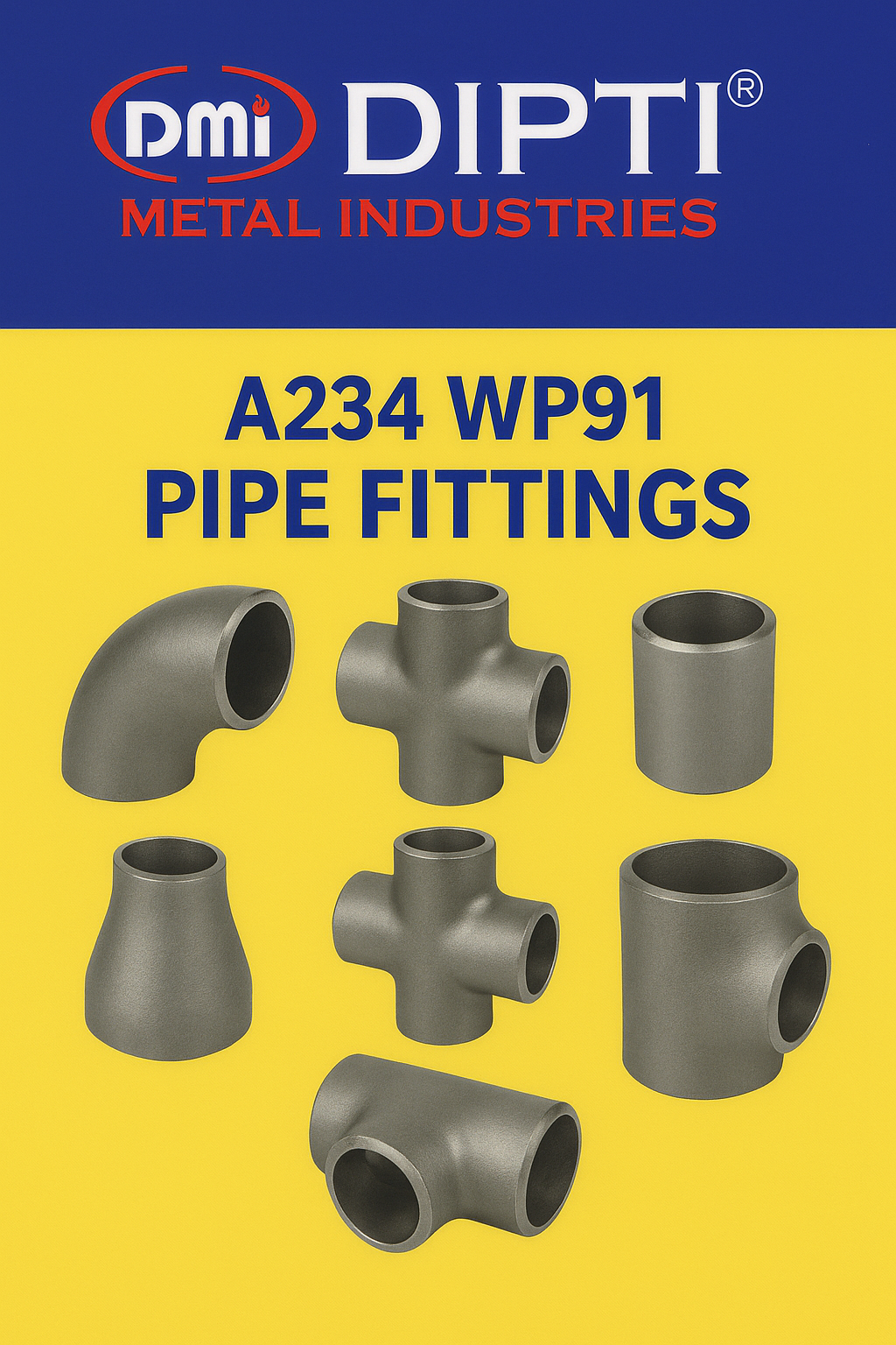 ASTM A234 WP91 Alloy Steel Butt Weld Pipe Fittings