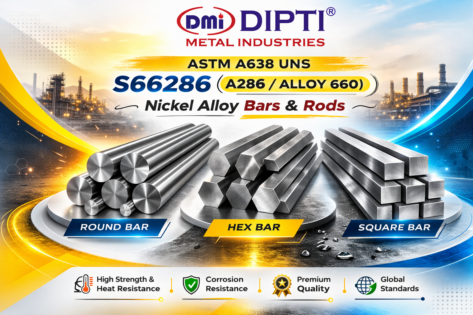 S66286 A286 Forged Round Bar Manufacturer India