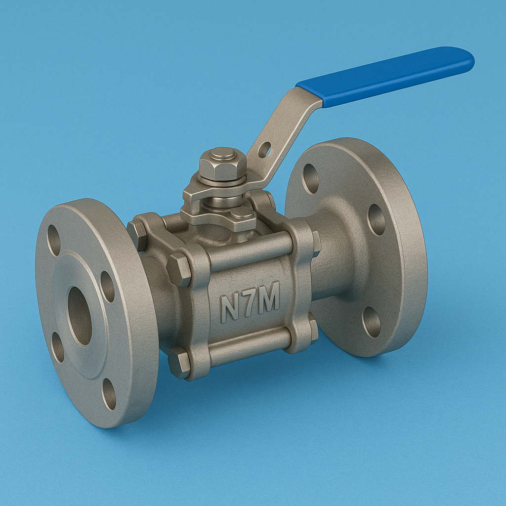 ASTM A494 N7M Cast Nickel Alloy (Hastelloy B Modified) Ball Valve Manufacturer, Supplier, Exporter from Mumbai, India