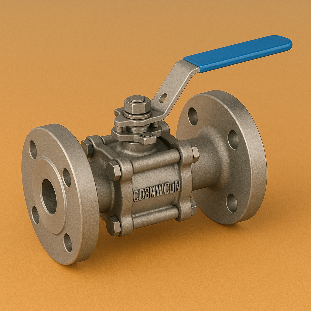 ASTM A995 CD3MWCuN Cast Super Duplex Stainless Steel Ball Valve Manufacturer, Supplier, Exporter from Mumbai, India