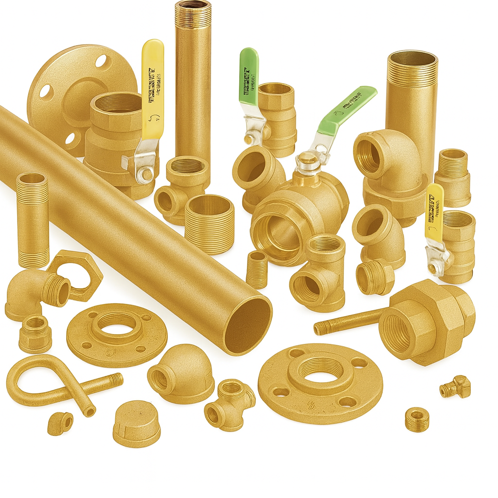 Assortment of Copper, Brass and Cupro-Nickel Alloy Pipes, Tubes, Rods, and Bars