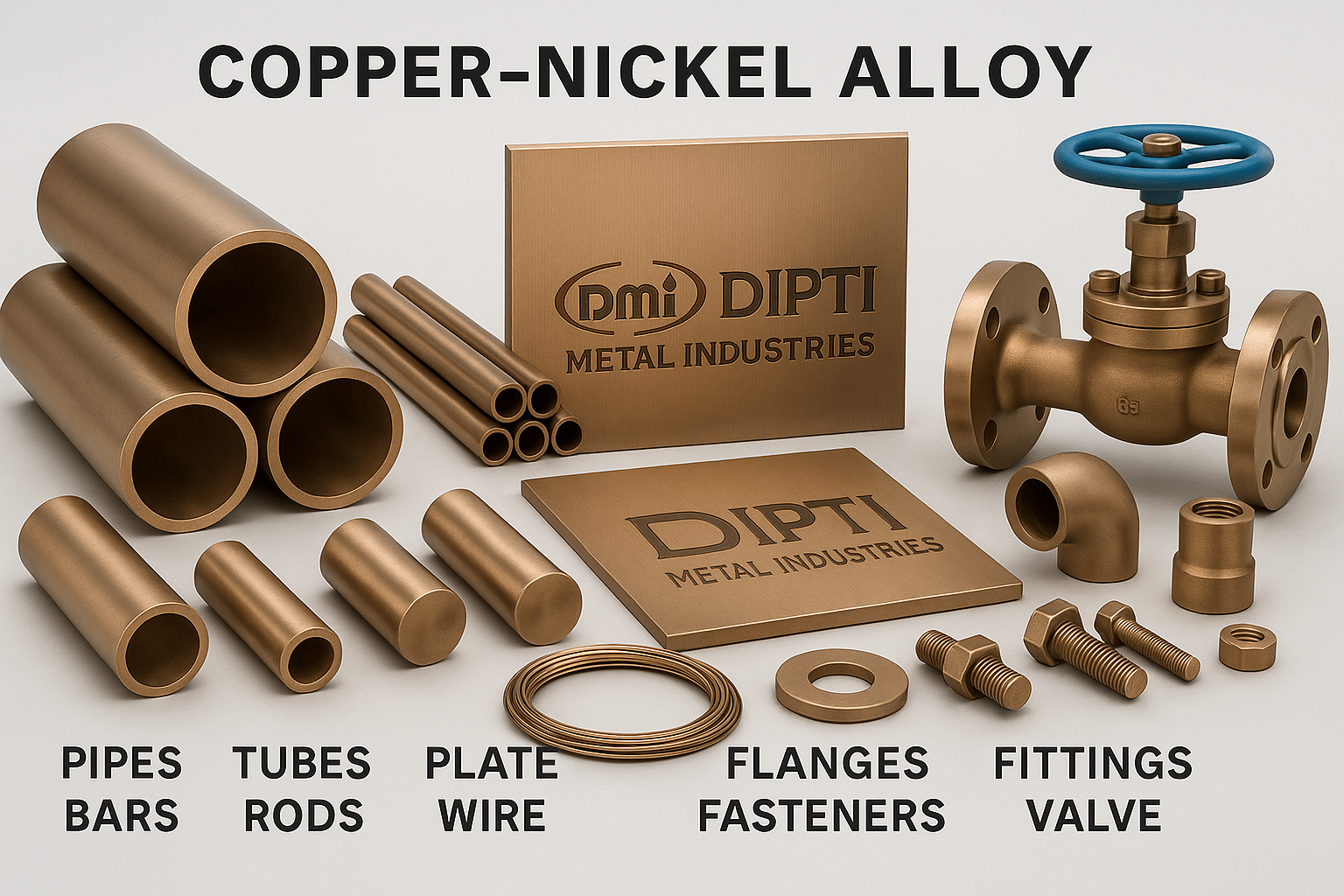 Copper Nickel Alloy C70600 C71500 Pipes, Tubes, Fittings, Flanges, Bars, Sheets Manufacturer, Exporter, Supplier