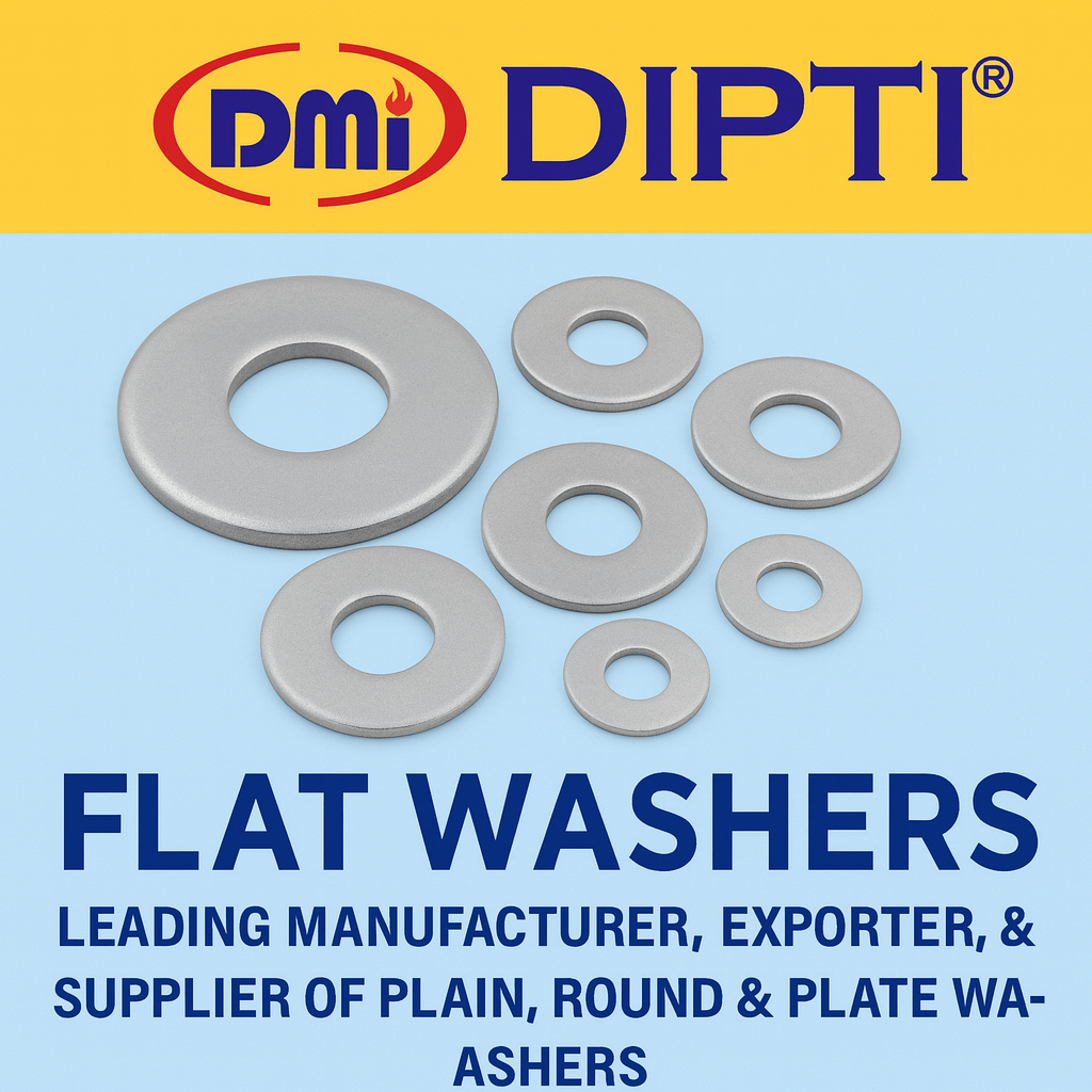 Flat Washers, Plain Washers, Round Washers, Plate Washers, Fender Washers in various materials