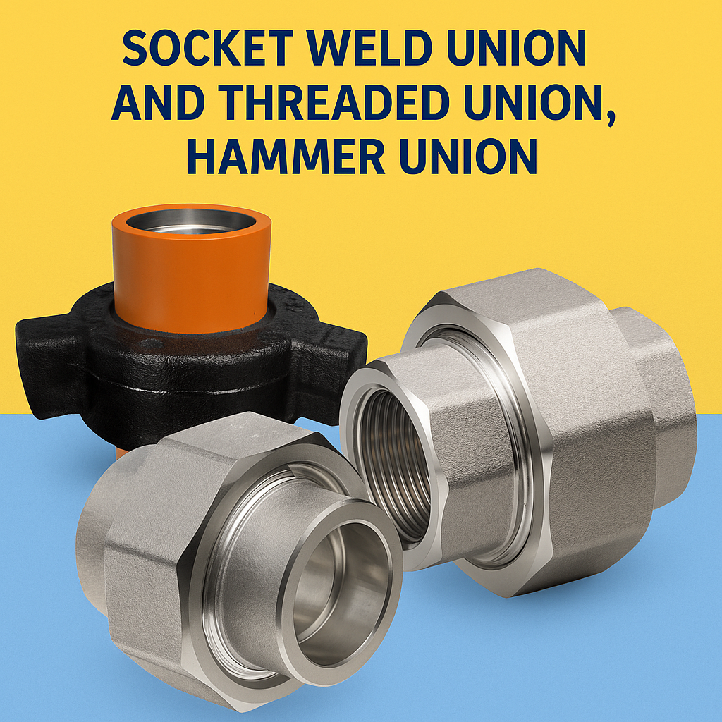 Forged Pipe Union (Socket Weld and Threaded) in Stainless Steel