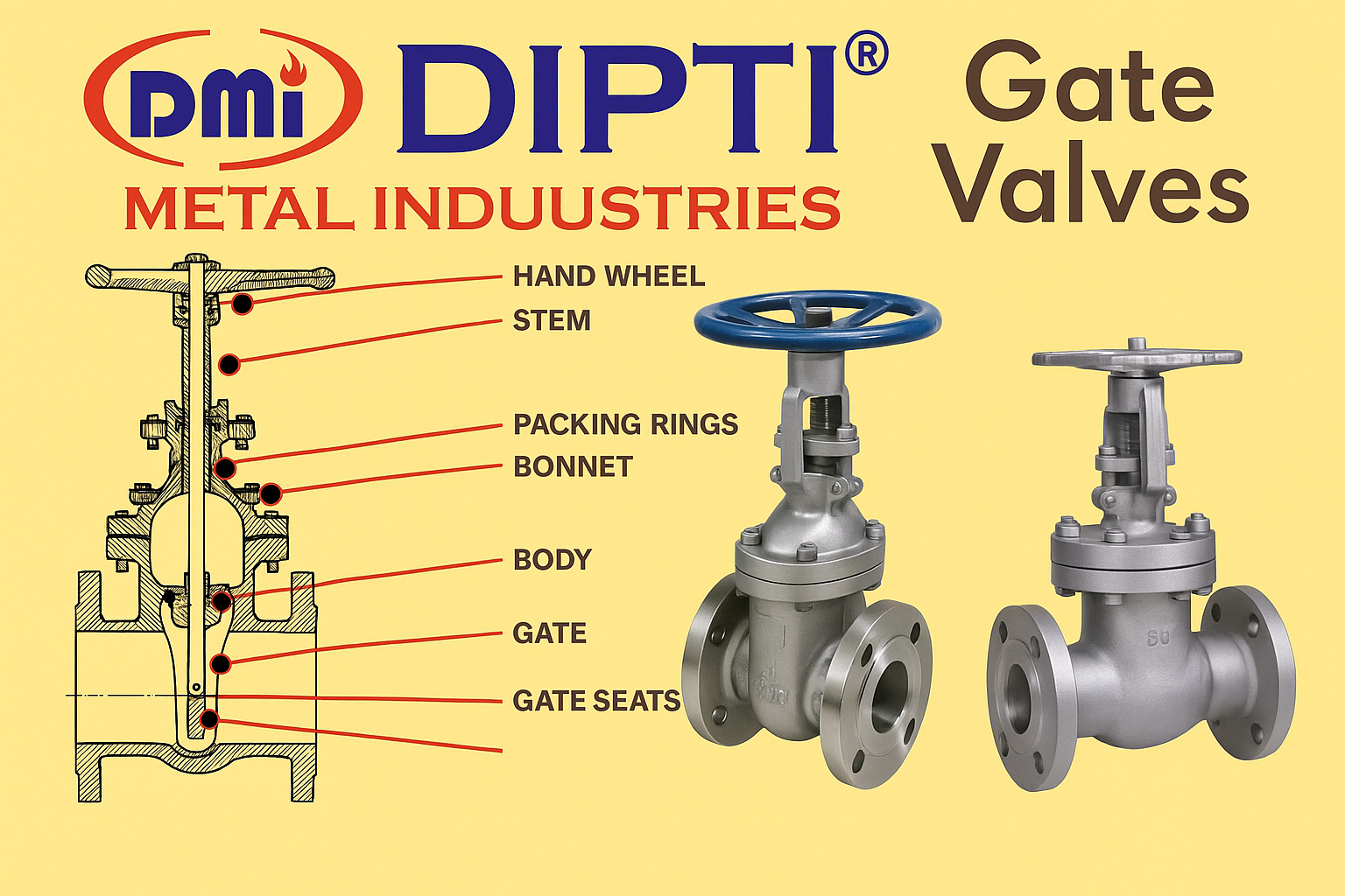 Gate Valves Manufacturer, Gate Valves Supplier, Gate Valves Exporter from Mumbai, India