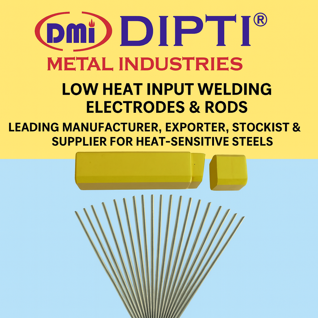 Low Heat Input Welding Electrodes and Rods for high strength steels, quenched and tempered steels, cryogenic applications