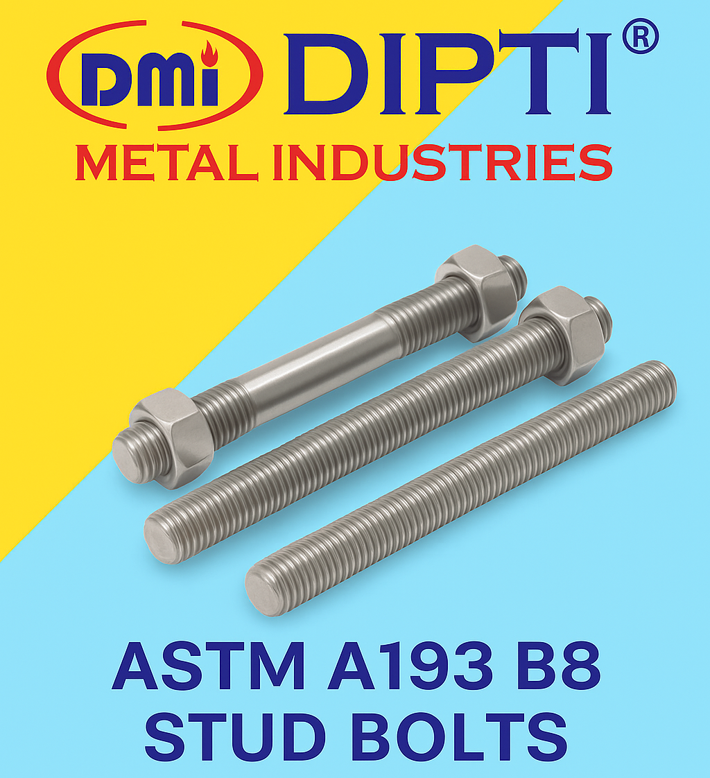 ASTM A193 B8 Stud Bolts Manufacturer, Exporter, Supplier