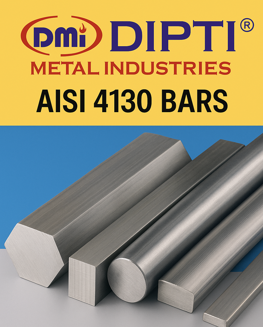 Dipti Metal Industries AISI 4130 Bars Stockyard Mumbai