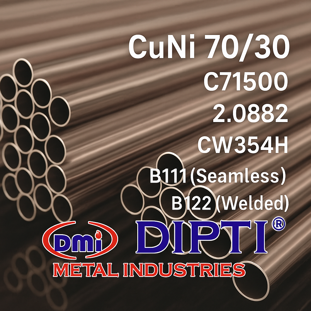 C71500 Copper Nickel (70/30 CuNi) Seamless & Welded Pipes & Tubes Manufacturer, Exporter, Supplier