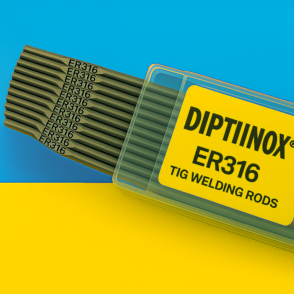 DIPTIINOX ER316 TIG Rod AWS A5.9 Molybdenum Alloyed Filler ER316 Manufacturer, ER316 Supplier, ER316 Exporter from Mumbai, India
