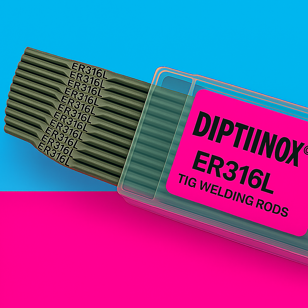 DIPTIINOX ER316L TIG Rod AWS A5.9 Low Carbon Molybdenum Filler ER316L Manufacturer, ER316L Supplier, ER316L Exporter from Mumbai, India