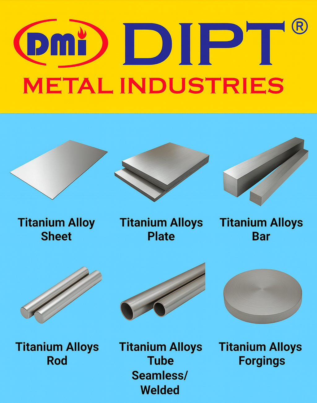 Titanium Alloys Products for Aerospace and Medical Applications