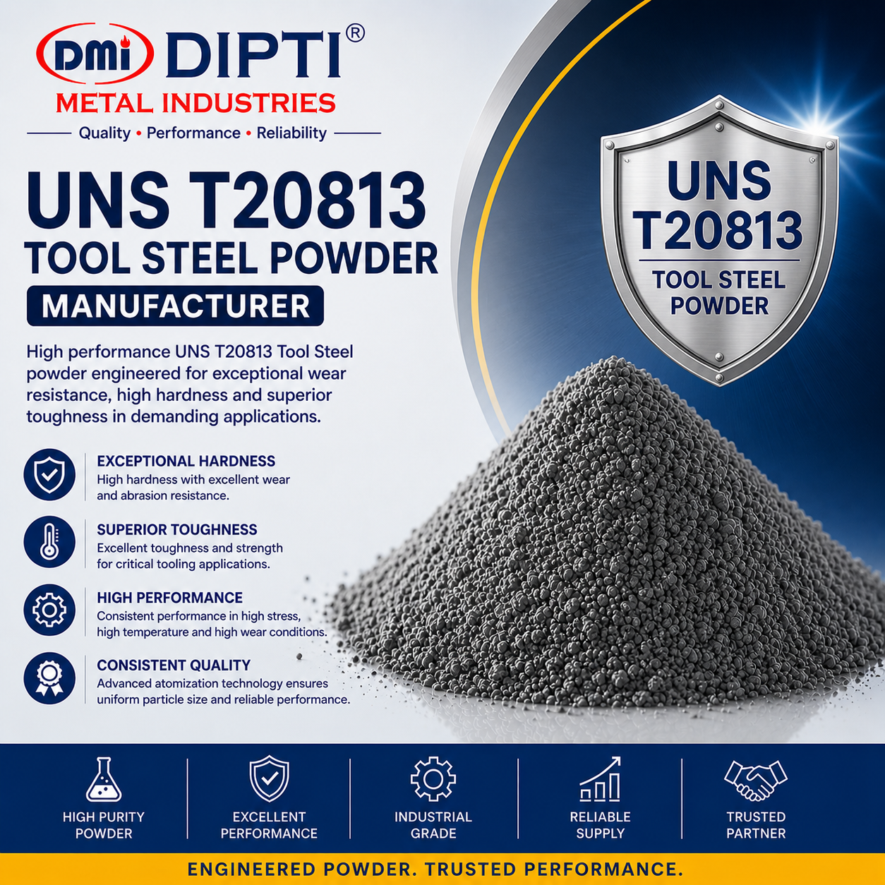 UNS T20813 Tool Steel Powder Stockiest Mumbai India