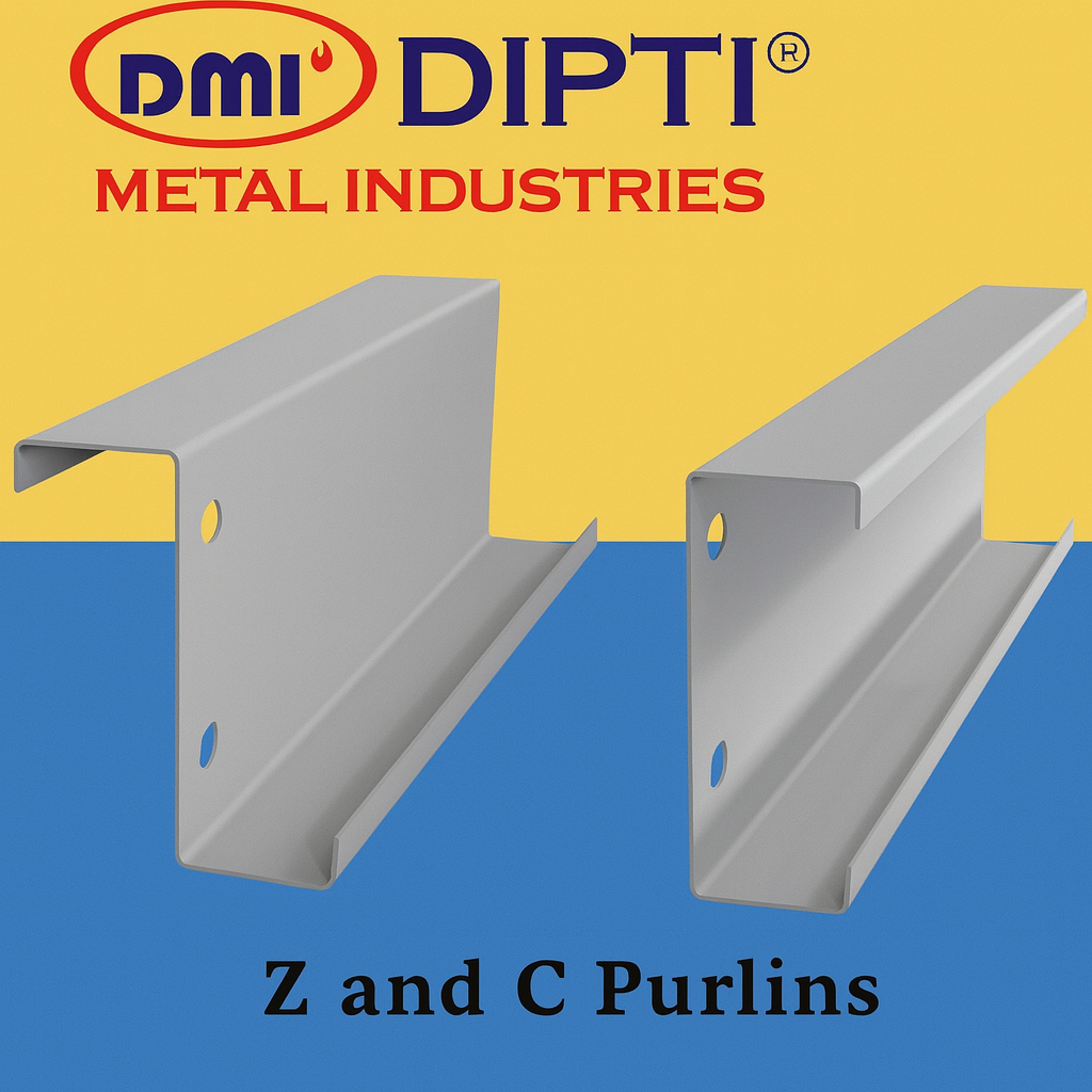 Z Purlins and C Purlins in Galvanized Structural Steel for PEB Construction